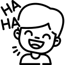 Icone de yoage du rire